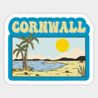 Cornwall Family Vacation Sandy Beach Graphic Sticker